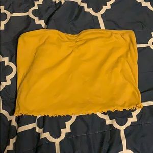 Yellow tube top